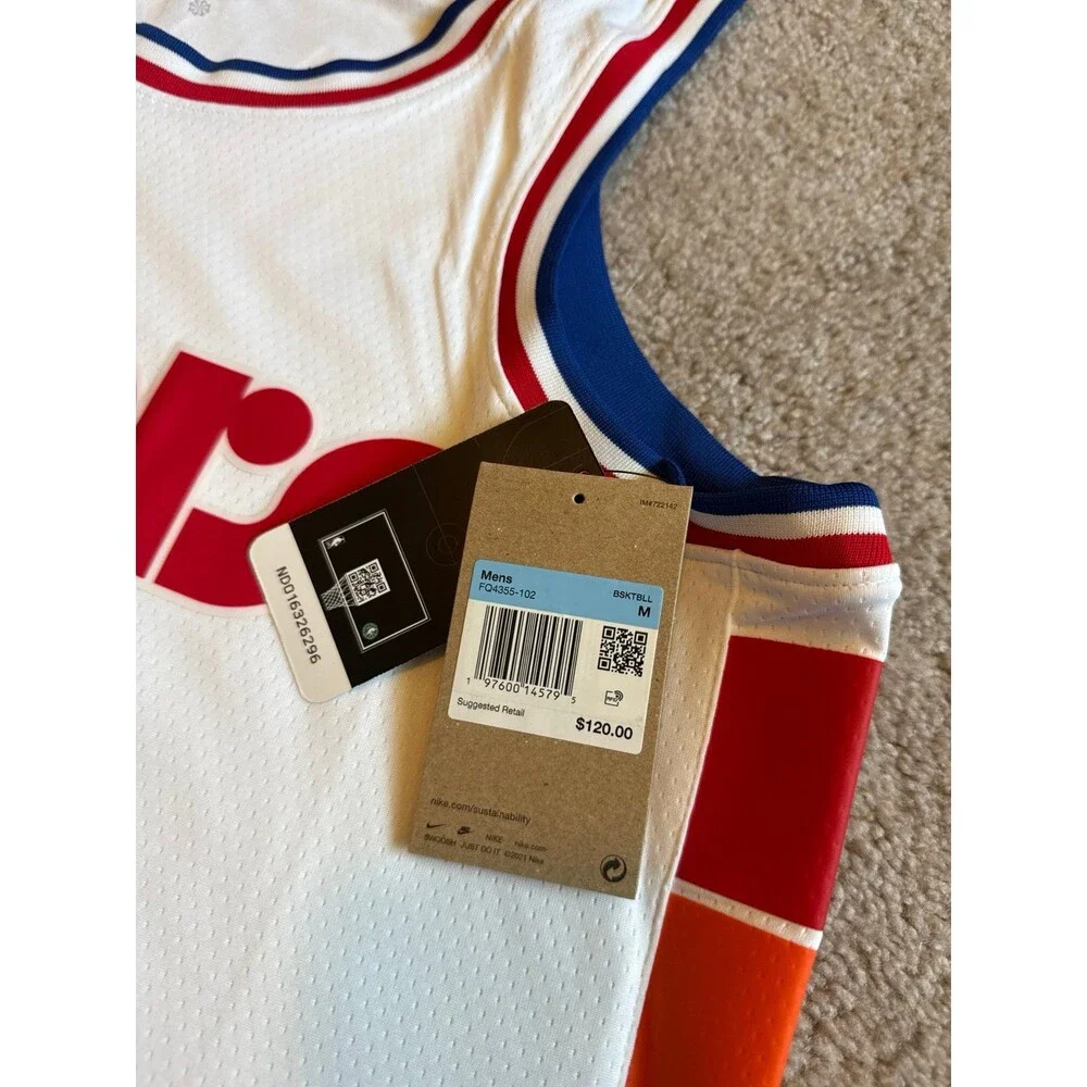 Tyrese Maxey Philadelphia 76ers City Edition Nike NWT Men’s NBA Jersey Size M